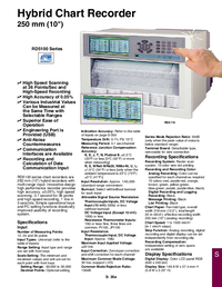 Thumbnail of document Data Sheet - RD5110 Universal Input 10 in Hybrid Chart Recorder